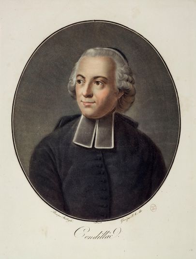 Portrait de Etienne Bonnot de Condillac, Collection des Grands Hommes, (1715-1780), philosophe, écrivain et économiste
