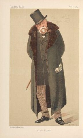 Vanity Fair: Royalty; 'The Duc D'Aumale', Prince Henry Eugene Philippe Louis D'Orleans, Duc D'Aumale, February 28, 1891