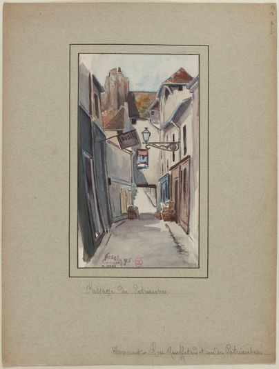 Passage des Patriarches (donnant sur la rue Mouffetard et la rue des Patriarches), 1895