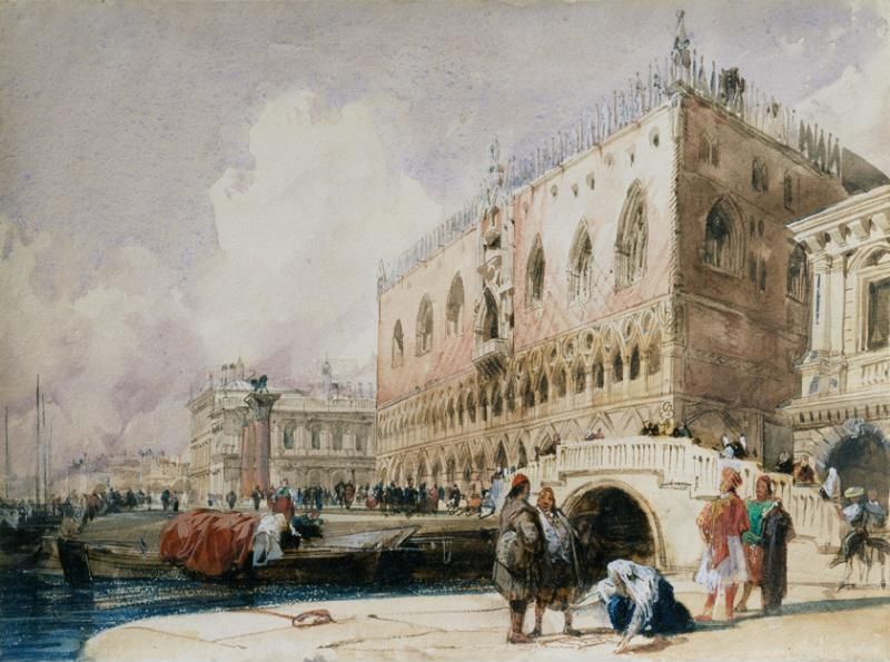 Venice: the Doge's Palace from the Ponte della Paglia