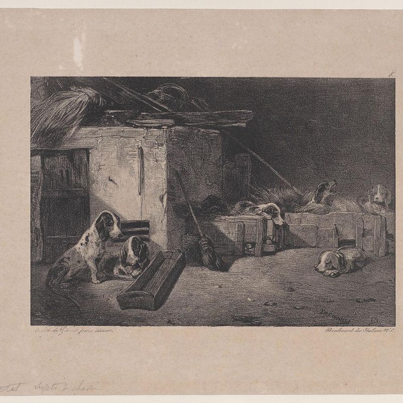 Interior of the Kennel, from the series Hunting Scenes