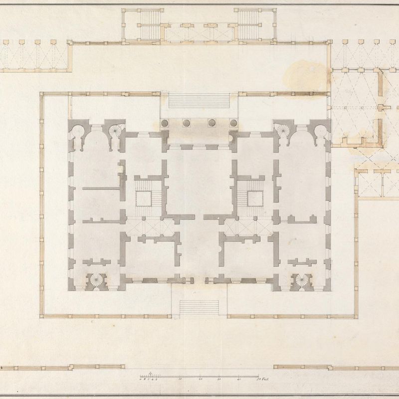 Unidentified Country House: Ground Floor Plan