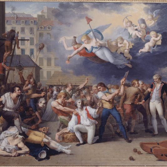 Le marquis de Pelleport (1754-1807) tente, en vain, de sauver le major de la Bastille, Antoine-Jérôme de Losme-Salbray, le 14 juillet 1789