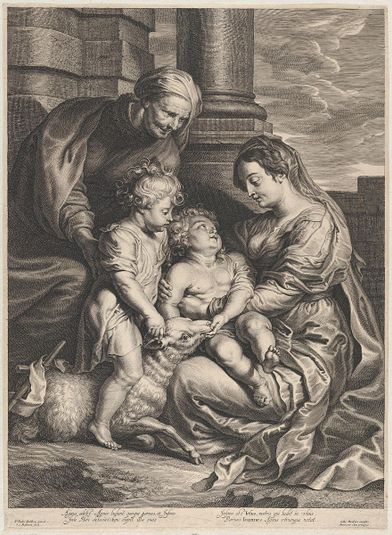 The Virgin and Christ child with Saint Anne and Saint John the Baptist