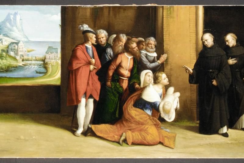 Saint Nicholas of Tolentino Reviving a Child