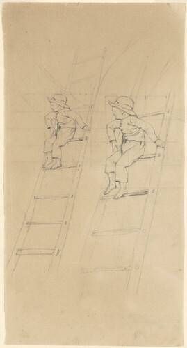 Studies of a Boy on a Ladder