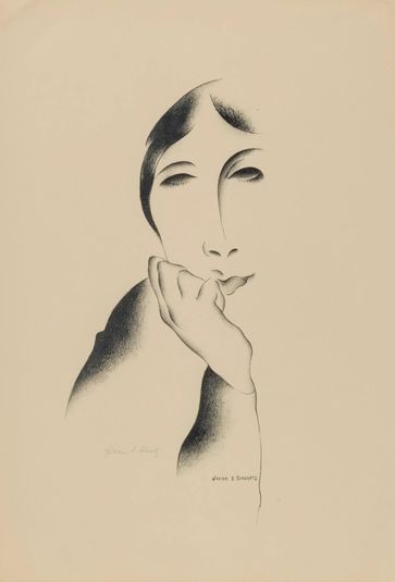 Woman's Face (Mona) (Lithograph #44)