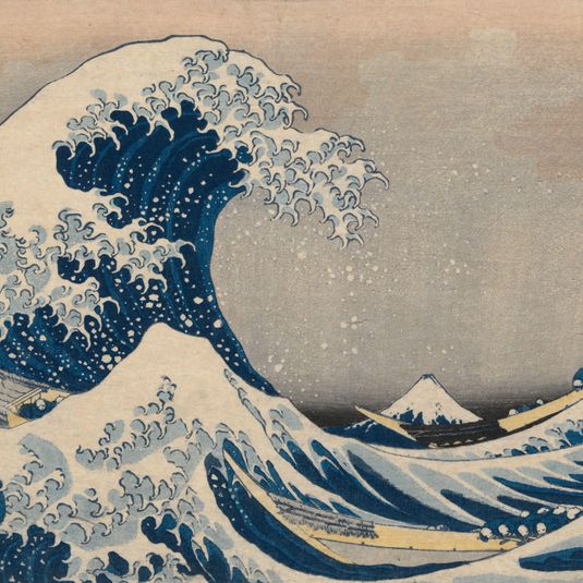 Beneath the Waves off Kanagawa, also known as The Great Wave, from the series Thirty-Six Views of Mount Fuji