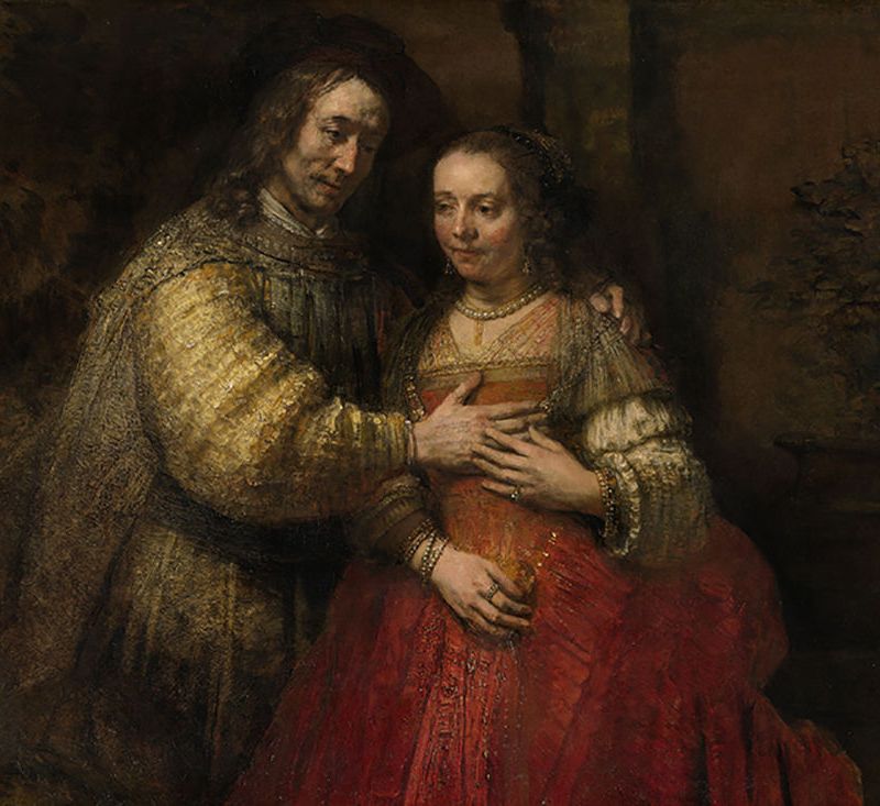 Rembrandt van Rijn - Isaac and Rebecca, Known as "The Jewish Bride". Smartify Editions