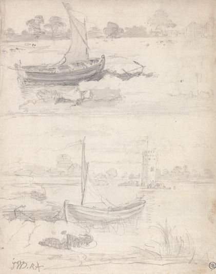 Studies of Boats on a Riverside