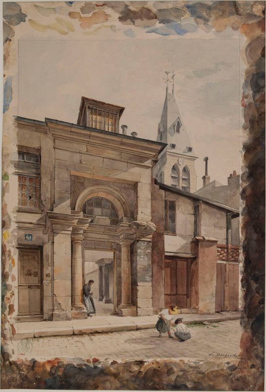 Entrée latérale de l'église Saint-Médard, rue Daubenton, 5ème arrondissement