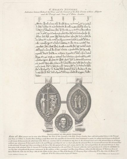 Indenture Between Richard the Prior and the Convent of the Holy Trinity Within