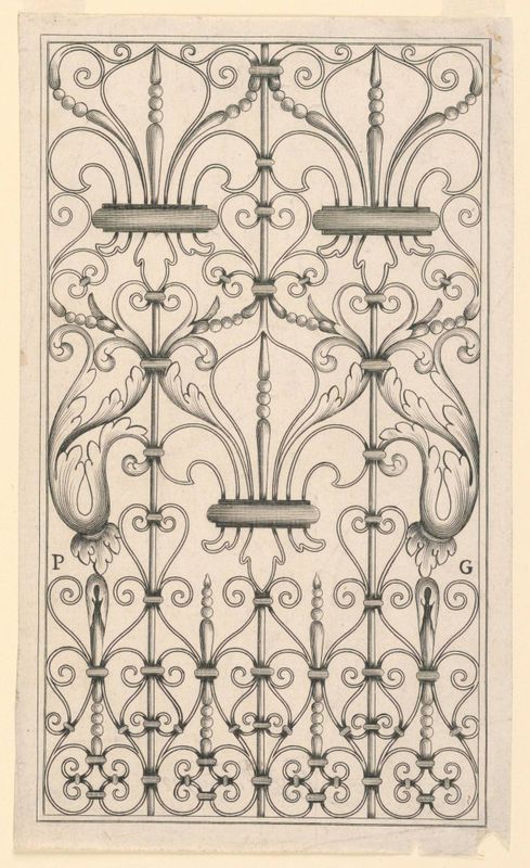 Panel of a Wrought Iron Railing