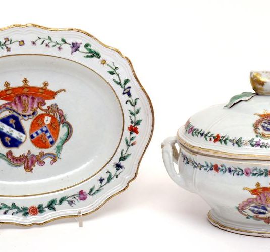 Tureen, cover and stand, c.1760