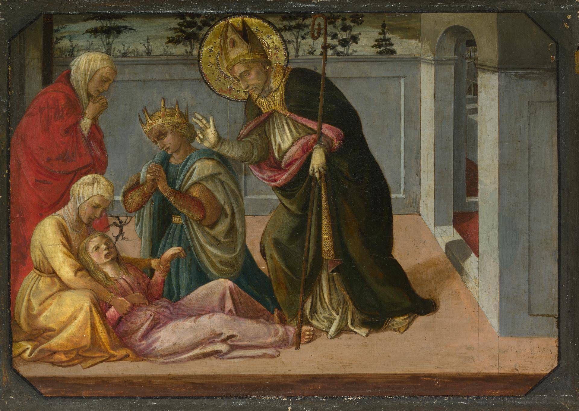 Saint Zeno exorcising the Daughter of the Emperor Gallienus: Predella Panel