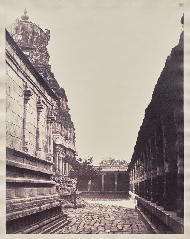 Perumal Temple Vimana from Corner of Court, Madurai