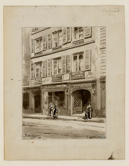 La maison de Mignard, 23bis rue de Richelieu, 4 9bre 1890