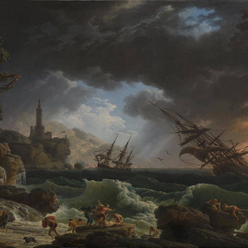 A Shipwreck in Stormy Seas ('Tempête')