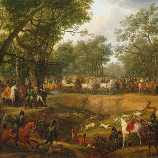 Napoleon on a Hunt in the Forest of Compiegne
