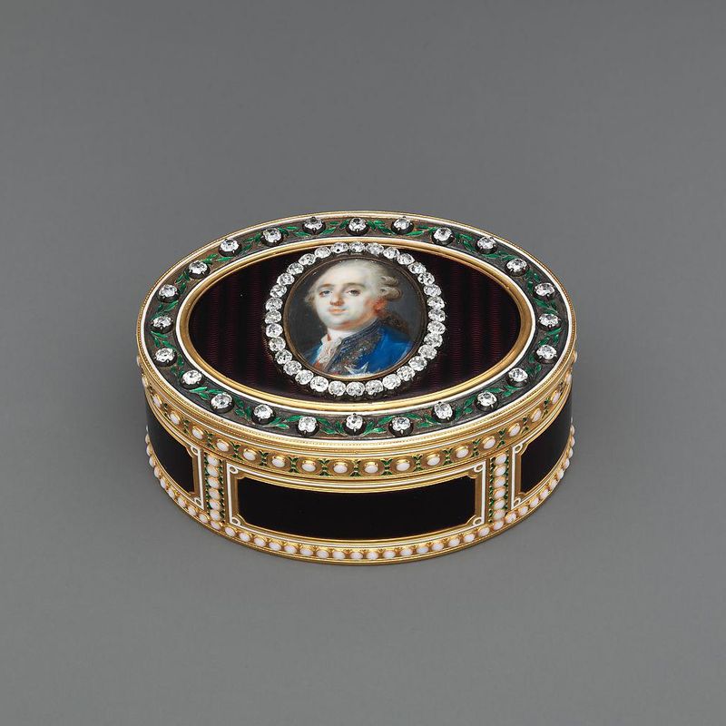 Snuffbox with portrait of Louis XVI (1754–1793), King of France
