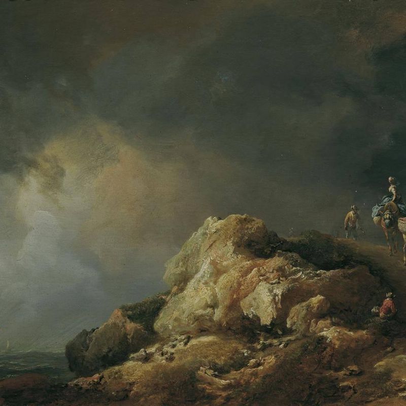 Coastal Landscape with Sumpters