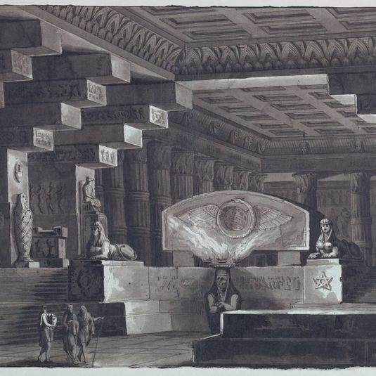 Stage Design, Interior of Egyptian Temple