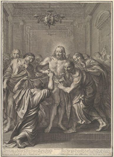 Doubting Thomas, from The Passion of Christ, plate 28