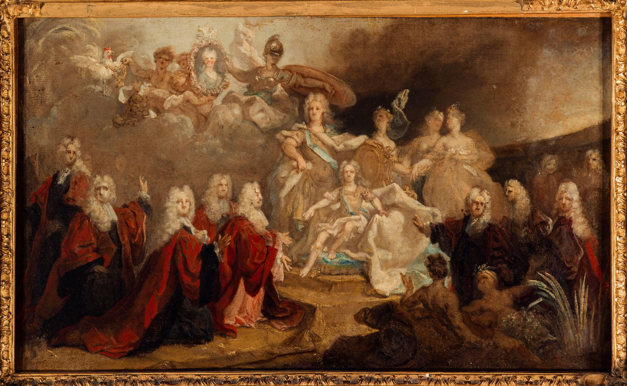 Allégorie des fiançailles de Louis XV avec l'infante Marie-Anne-Victoire d'Espagne (1722)