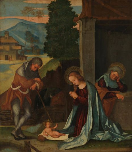The Nativity with a Shepherd
