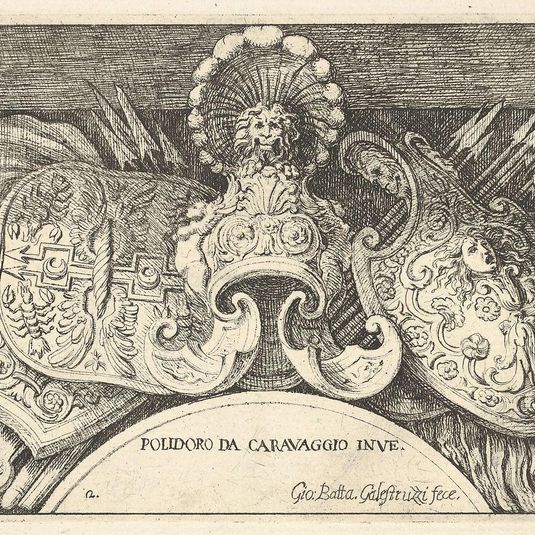 Plate 2: trophies of Roman arms from decorations above the windows on the second floor of the Palazzo Milesi in Rome