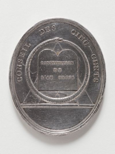 Médaille de fonction de représentant du peuple au Conseil des Cinq-cents, 4e session, 20 mai 1799