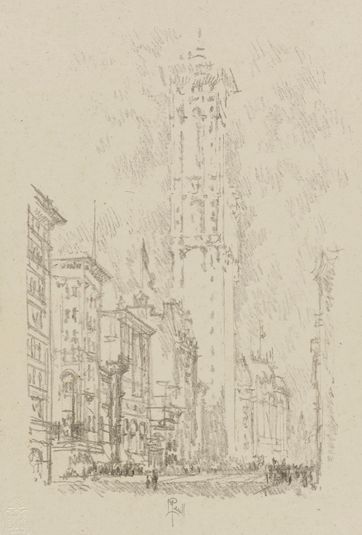 The Times Building (from portfolio, Lithographs of New York in 1904)