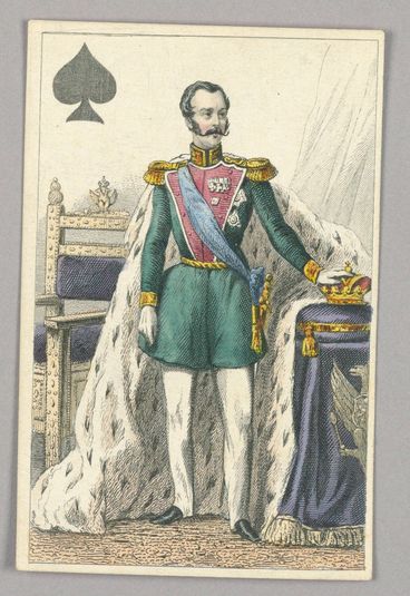 Alexander II, Tsar of Russia, King of Spades from Set of "Jeu Imperial–Second Empire–Napoleon III" Playing Cards