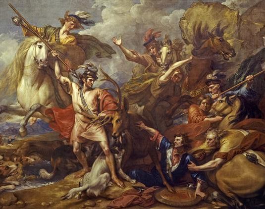 Alexander III of Scotland Rescued from the Fury of a Stag by the Intrepidity of Colin Fitzgerald ('The Death of the Stag')
