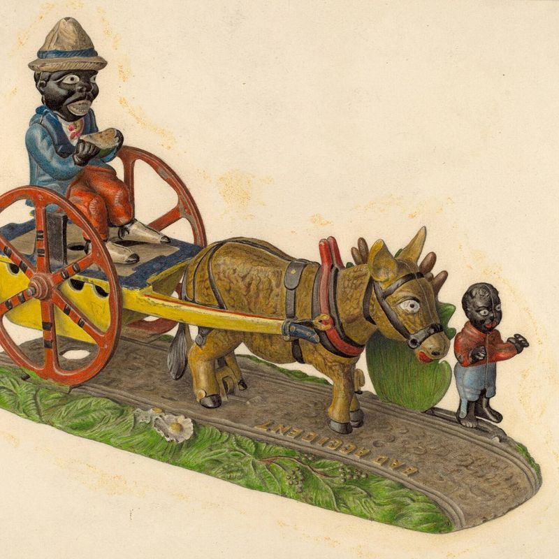 Toy Bank: Donkey and Cart