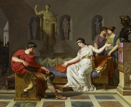 Cleopatra and Octavian
