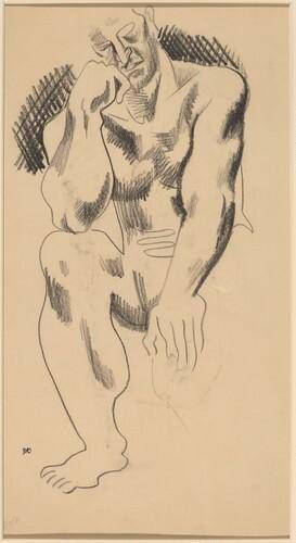 Seated Male Nude [verso]