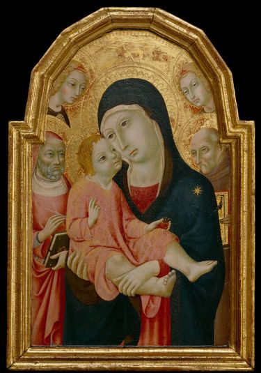 Virgin and Child with Saint Bernardino, Saint Jerome and Two Angels