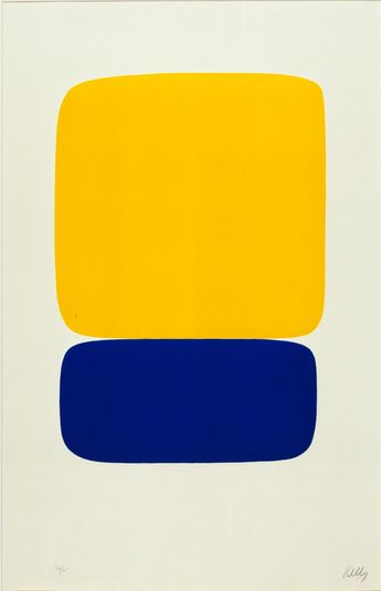 Yellow over Dark Blue, from the Suite of Twenty-seven Color Lithographs