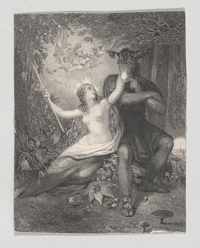 Titania and Bottom (Shakespeare, Midsummer Night's Dream, Act 3, Scene 1)