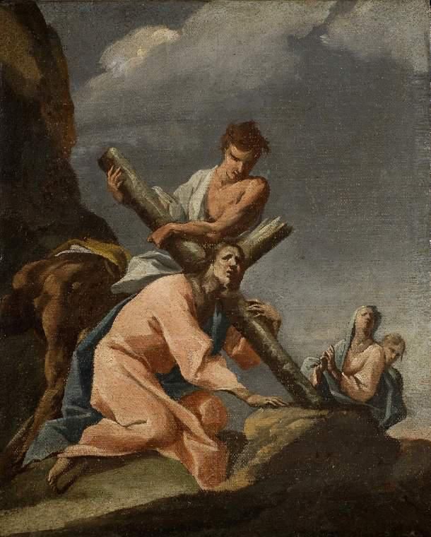 Christ falling under the Cross