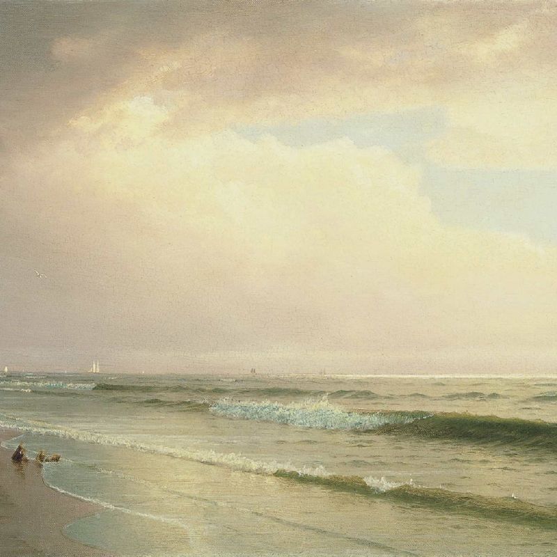 Seascape with Distant Lighthouse, Atlantic City, New Jersey