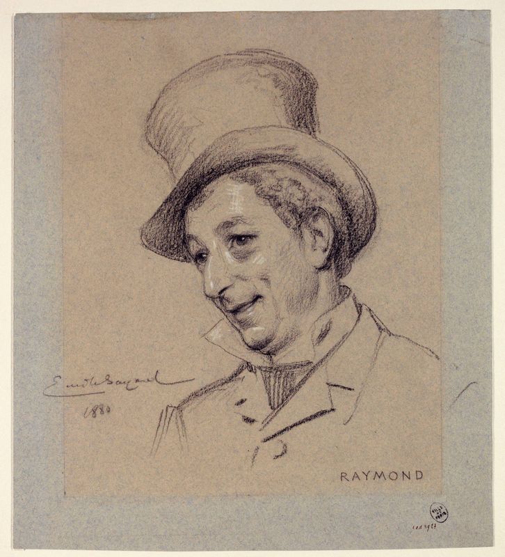Portrait de Raymond, acteur du Palais Royal.