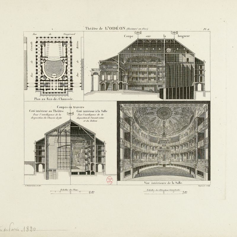 Théâtre de l'Odéon (restauré en 1820) pl.11