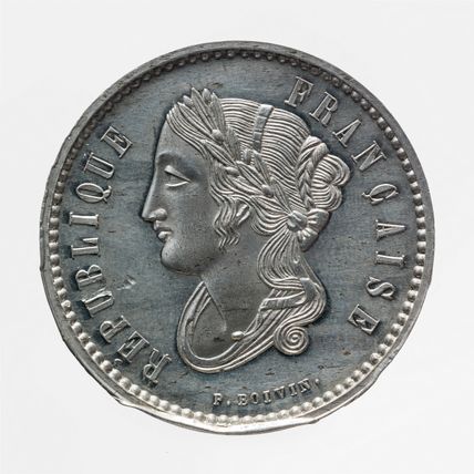 Essai pour la pièce de 10 centimes de franc de la Deuxième République, 1848