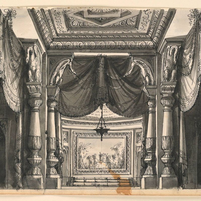 Stage Design, Interior of Oriental Palace