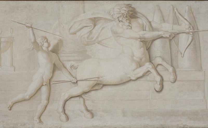 Achilles and the Centaur Cheiron