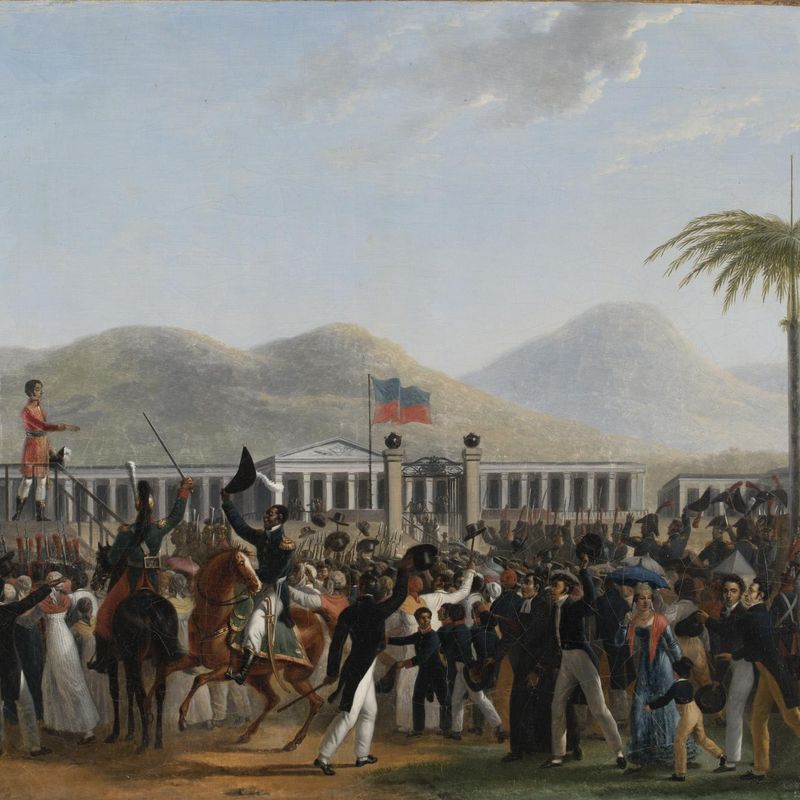 The Swearing in of President Boyer at the Palace of Haiti