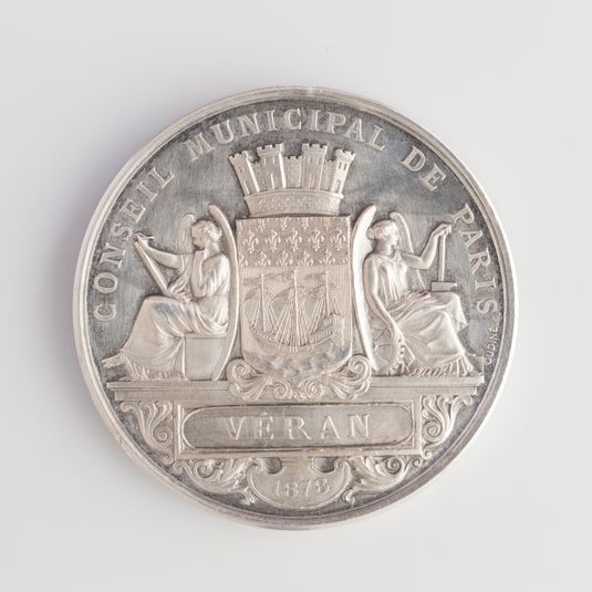 Médaille du conseil municipal de Paris offerte à Véran, 1878