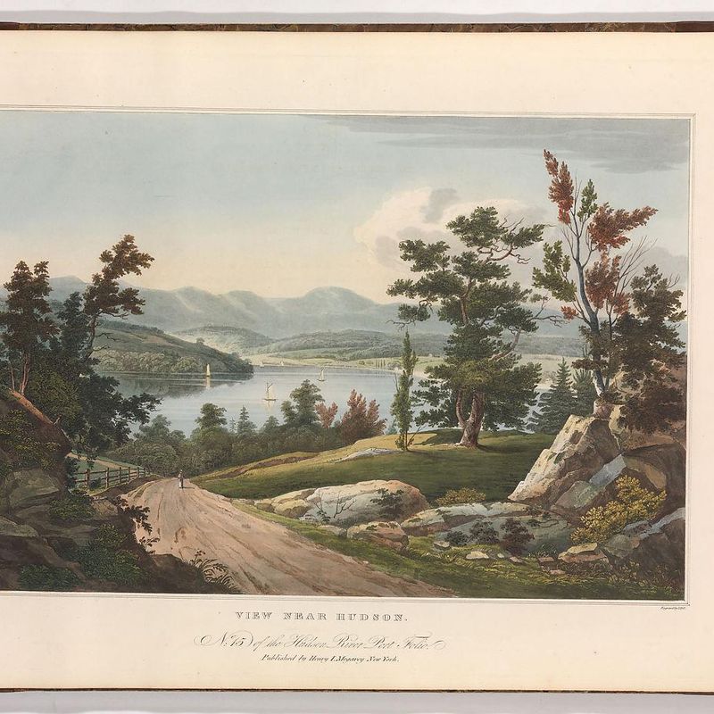 View Near Hudson (No. 15 (later No. 12) of The Hudson River Portfolio)